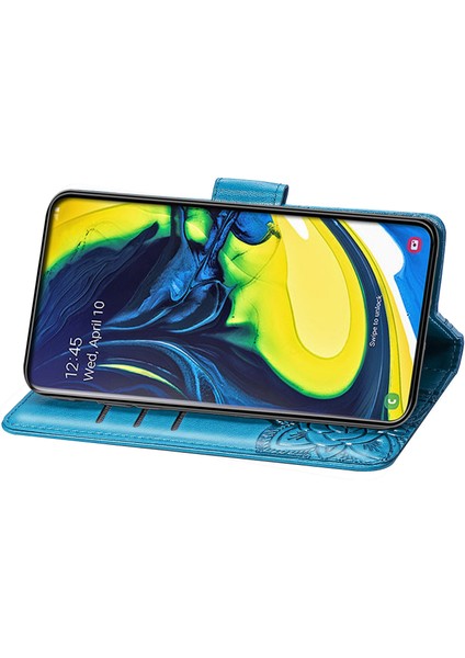 Galaxy A80/A90 Kelebek Kanatları Flip Darbeye Dayanıklı Deri Telefon Kılıfı (Yurt Dışından) fırsatları