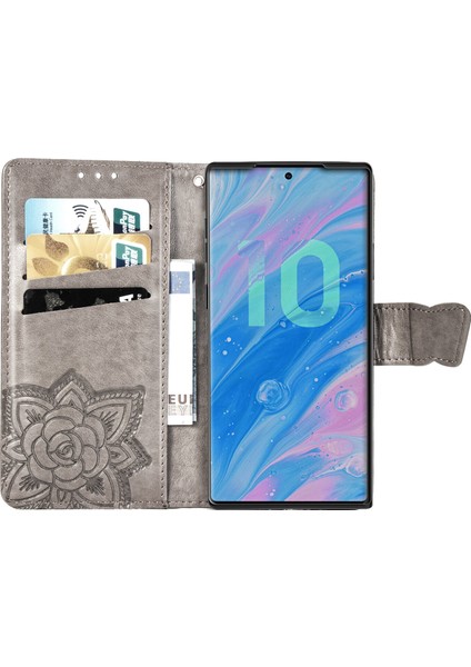 Galaxy Note 10 Plus Kelebek Kanatları Flip Darbeye Dayanıklı Deri Telefon Kılıfı (Yurt Dışından) fiyatları