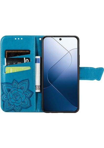 Xiaomi 14 Kelebek Kanatları Flip Darbeye Dayanıklı Deri Telefon Kılıfı (Yurt Dışından) fırsatları