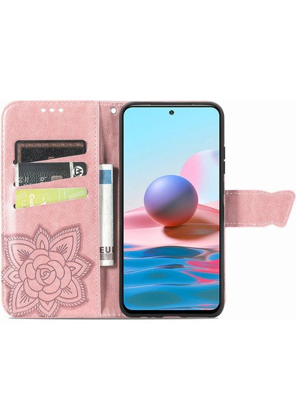 Xiaomi Redmi Note 10 4G/10S Kelebek Kanatları Flip Darbeye Dayanıklı Deri Telefon Kılıfı (Yurt Dışından) fırsatları