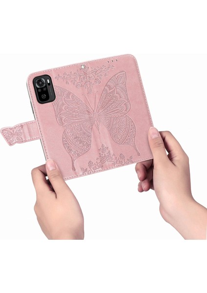 Xiaomi Redmi Note 10 4G/10S Kelebek Kanatları Flip Darbeye Dayanıklı Deri Telefon Kılıfı (Yurt Dışından) indirimleri