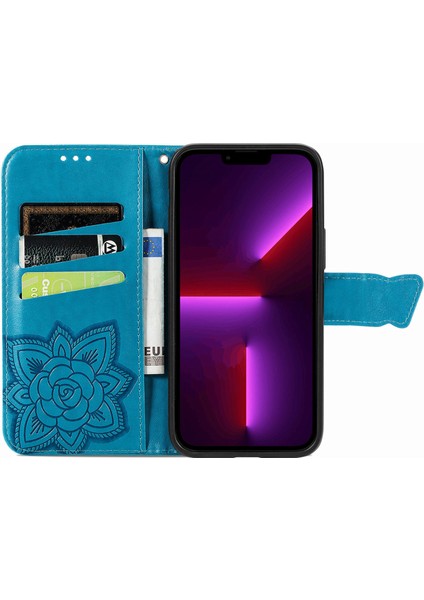 iPhone 14 Kelebek Kanatları Flip Darbeye Dayanıklı Deri Telefon Kılıfı (Yurt Dışından) fırsatları