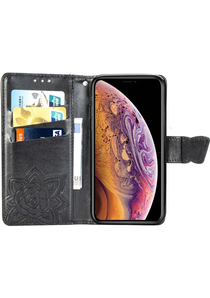 iPhone Xs Max Kelebek Kanatları Flip Darbeye Dayanıklı Deri Telefon Kılıfı (Yurt Dışından) modelleri