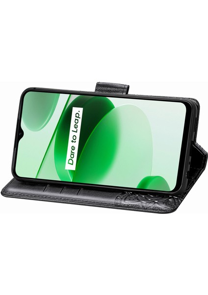 Realme C35 Kelebek Kanatları Flip Darbeye Dayanıklı Deri Telefon Kılıfı (Yurt Dışından) indirimleri