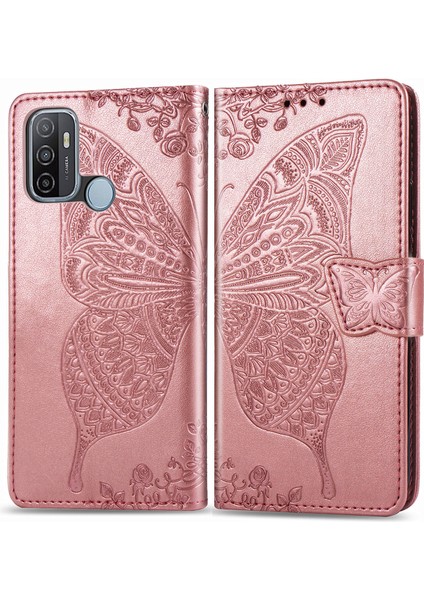 Oppo A53 2020 Kelebek Kanatları Flip Darbeye Dayanıklı Deri Telefon Kılıfı (Yurt Dışından) modelleri