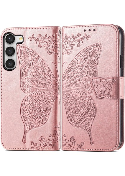Galaxy S23 Plus Kelebek Kanatları Flip Darbeye Dayanıklı Deri Telefon Kılıfı (Yurt Dışından) modelleri