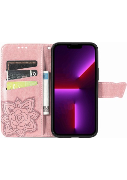 iPhone 13 Kelebek Kanatları Flip Darbeye Dayanıklı Deri Telefon Kılıfı (Yurt Dışından) fırsatları