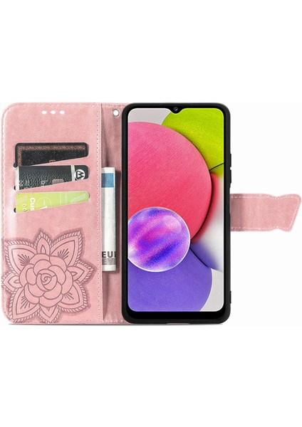 Galaxy A03S Kelebek Kanatları Flip Darbeye Dayanıklı Deri Telefon Kılıfı (Yurt Dışından) fırsatları