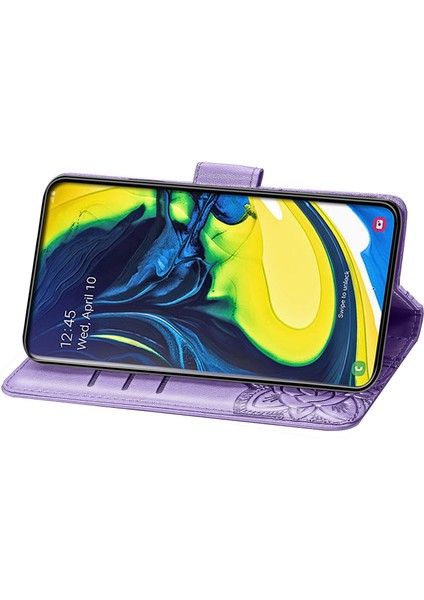 Galaxy A80/A90 Kelebek Kanatları Flip Darbeye Dayanıklı Deri Telefon Kılıfı (Yurt Dışından) fırsatları