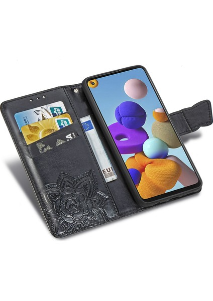 Galaxy A21S Kelebek Kanatları Flip Darbeye Dayanıklı Deri Telefon Kılıfı (Yurt Dışından) indirimleri
