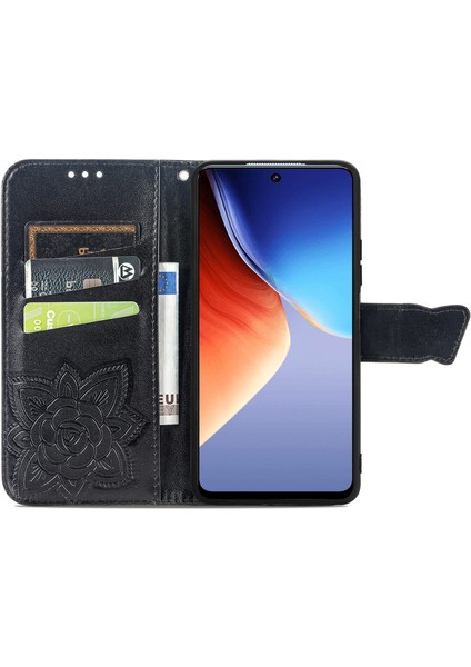 Tecno Camon 19 Kelebek Kanatları Flip Darbeye Dayanıklı Deri Telefon Kılıfı (Yurt Dışından)