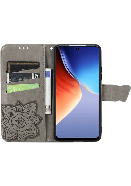 Tecno Camon 19 Kelebek Kanatları Flip Darbeye Dayanıklı Deri Telefon Kılıfı (Yurt Dışından)