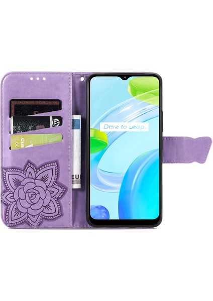 Realme C30 Kelebek Kanatları Flip Darbeye Dayanıklı Deri Telefon Kılıfı (Yurt Dışından) fırsatları
