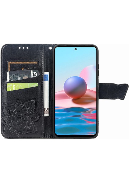 Xiaomi Redmi Note 10 4G/10S Kelebek Kanatları Flip Darbeye Dayanıklı Deri Telefon Kılıfı (Yurt Dışından) fırsatları