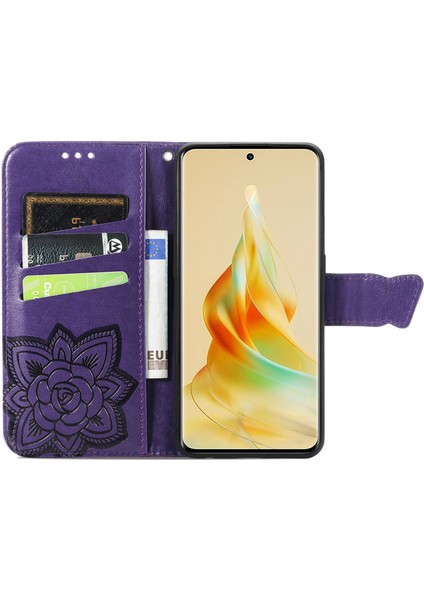 Oppo Reno 8t 5g Kelebek Kanatları Flip Darbeye Dayanıklı Deri Telefon Kılıfı (Yurt Dışından) fırsatları