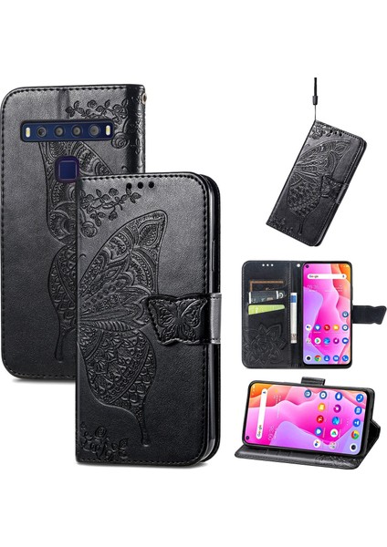 Tcl 10L Kelebek Kanatları Flip Darbeye Dayanıklı Deri Telefon Kılıfı (Yurt Dışından)