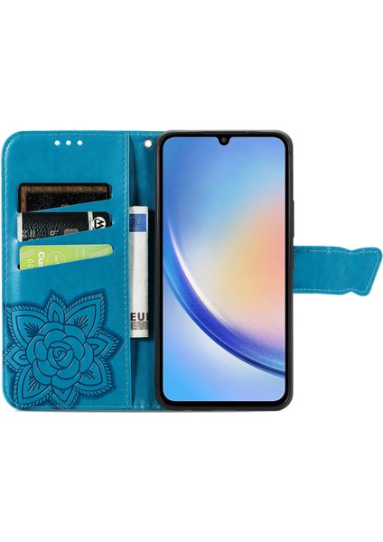 Galaxy A34 5g Kelebek Kanatları Flip Darbeye Dayanıklı Deri Telefon Kılıfı (Yurt Dışından) fırsatları
