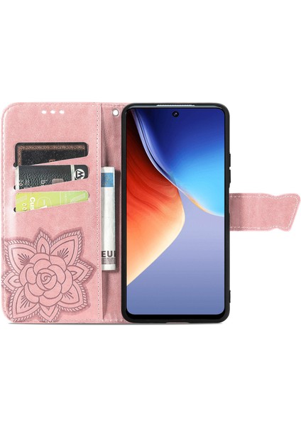 Tecno Camon 19 Kelebek Kanatları Flip Darbeye Dayanıklı Deri Telefon Kılıfı (Yurt Dışından)