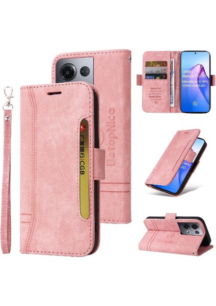 Oppo Oppo 8 Pro 5g Kart Yuvaları Için Kılıf Tpu Deri Manyetik Cüzdan Flip (Yurt Dışından)