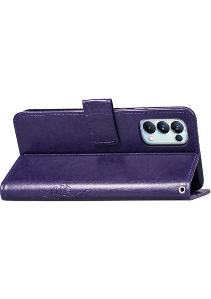 Oppo Oppo 5 Pro Için Kılıf Kısa Kayış Kapak Çevirin Deri Kılıf Dört Yaprak (Yurt Dışından) fiyatları