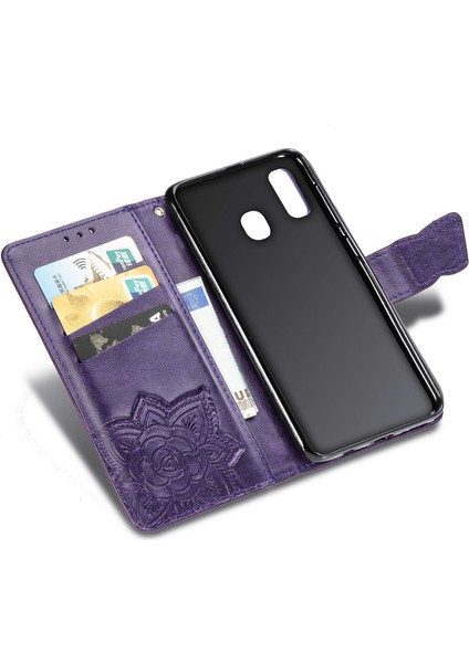 Galaxy A30/A20 Kelebek Kanatları Flip Darbeye Dayanıklı Deri Telefon Kılıfı (Yurt Dışından) indirimleri