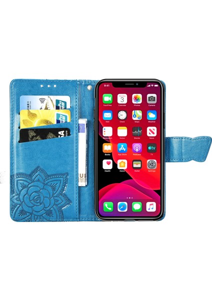 iPhone 11 Kelebek Kanatları Flip Darbeye Dayanıklı Deri Telefon Kılıfı (Yurt Dışından) indirimleri