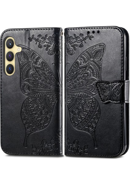 Galaxy S24 Plus Kelebek Kanatları Flip Darbeye Dayanıklı Deri Telefon Kılıfı (Yurt Dışından) modelleri
