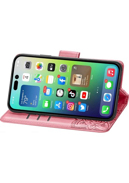 iPhone 14 Plus Kelebek Kanatları Flip Darbeye Dayanıklı Deri Telefon Kılıfı (Yurt Dışından) indirimleri