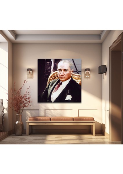 Atatürk Temperli Cam Duvar Tablosu fiyatları