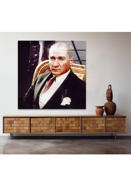 Atatürk Temperli Cam Duvar Tablosu fırsatları