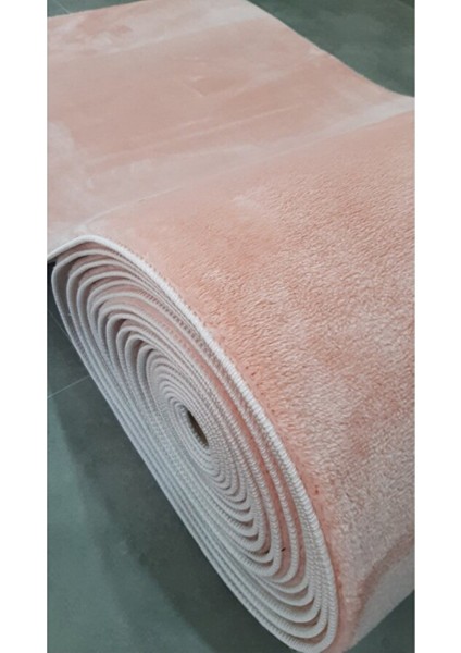 Pudra Post Peluş Yumuşak Yıkanabilir Kaymaz Dot Taban Salon Koridor Çocuk Halısı modelleri