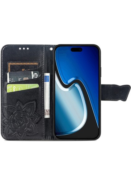 iPhone 15 Plus Kelebek Kanatları Flip Darbeye Dayanıklı Deri Telefon Kılıfı (Yurt Dışından) fırsatları