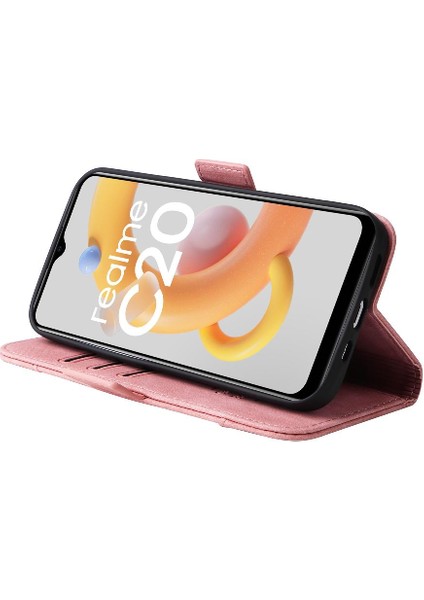 Realme C20/C11 Tpu Deri Manyetik Kart Yuvaları Için Kılıf Cüzdan Kapak Çevirin (Yurt Dışından) indirimleri