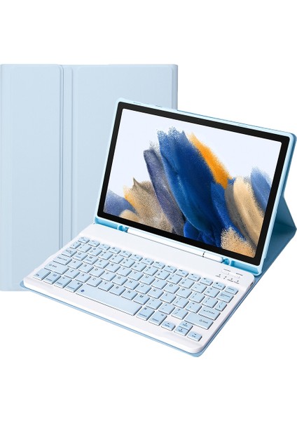 Klavye + Kılıf A08B Beyaz Buz (Yurt Dışından)