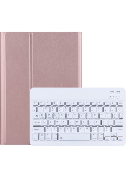 DY-E10 Bluetooth Klavye Koruyucu Deri Kılıf Rose Gold (Yurt Dışından)