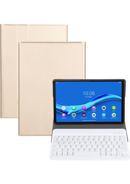 AM10 Bluetooth Klavye Koruyucu Deri Kılıf Altın (Yurt Dışından)