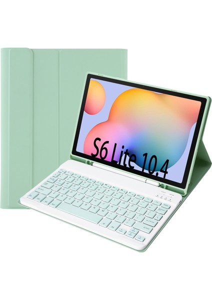 Klavye + Samsung Galaxy Tab S6 Lite Açık Yeşil Için (Yurt Dışından)
