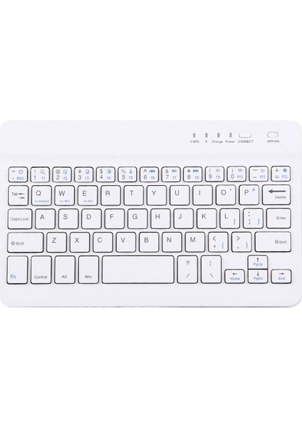 10 Inç Tabletler Için Bluetooth Wiress Klavye Beyaz (Yurt Dışından)