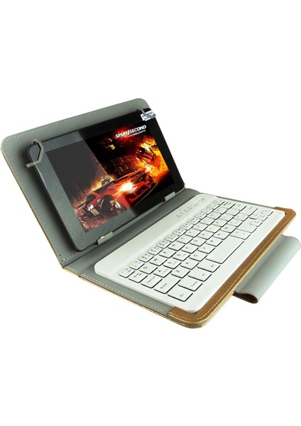 Ainol /pipo Için Klavye Pu Kılıfı 9.7-10.1 Inç Tablet Altın (Yurt Dışından)