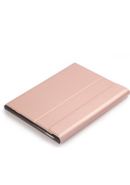 Klavye + Samsung Galaxy Için Kılıf A8 10.5 2021 SM-X205 / SM-X200 Rose Gold (Yurt Dışından) modelleri