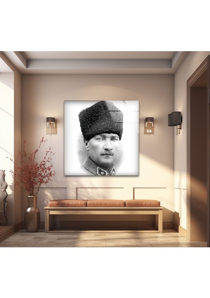 Atatürk Temperli Cam Duvar Tablosu fiyatları