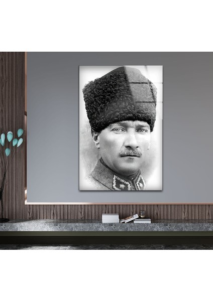 Atatürk Temperli Cam Duvar Tablosu modelleri