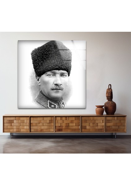 Atatürk Temperli Cam Duvar Tablosu fırsatları
