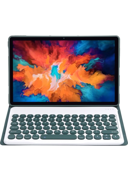 Lenovo Pad Için Klavye Kılıfı Plus 11 Inç TB-J607F / Sekme P11 11 Inç TB-J606F Koyu Yeşil (Yurt Dışından)