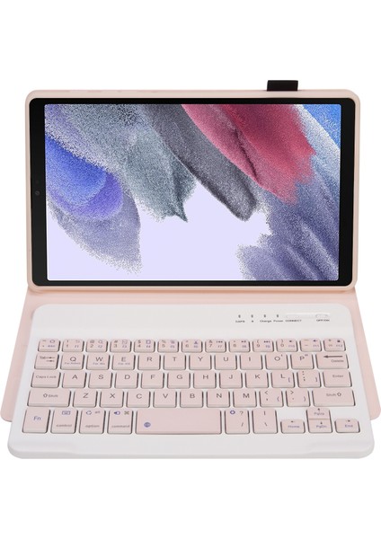 Klavye+Samsung Galaxy Için Kılıf Tabi A7 Lite 8.7 T220 / T225 Pembe (Yurt Dışından)