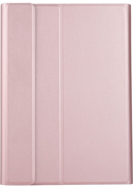 Huawei M5 Rose Gold Için Bluetooth Klavye Pu Kılıfı (Yurt Dışından)