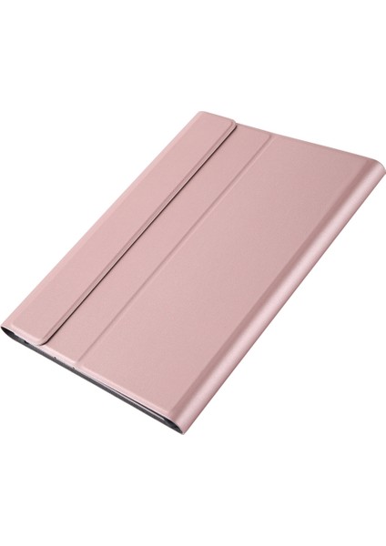 Huawei M5 Rose Gold Için Bluetooth Klavye Pu Kılıfı (Yurt Dışından)