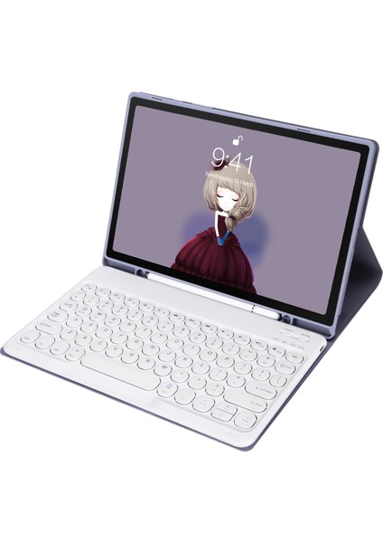 Klavye + Kılıf Samsung Galaxy Tab S8 Için 11 Inç SM-X700 / SM-X706 & S7 11 Inç SM-X700 / SM-T875 Mor (Yurt Dışından) fiyatları