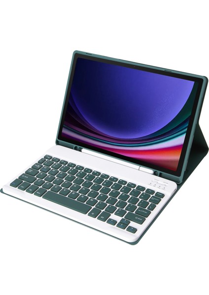Samsung Galaxy Tab S9 (A710B) Için Bluetooth Klavye Deri Kılıf (Yurt Dışından)
