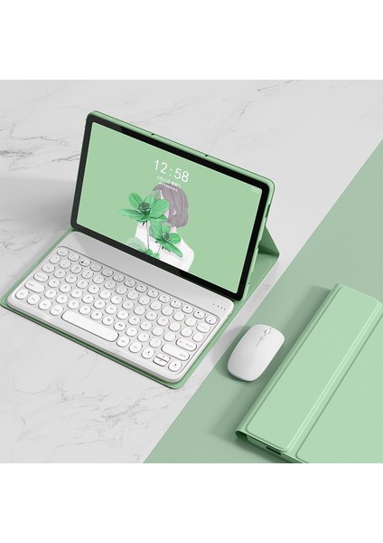 Tablet Pu Kılıf YM-LX106 Fare Matcha Yeşil (Yurt Dışından)